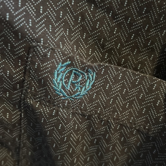 Panhandle men’s blue western button down - Picture 3 of 3